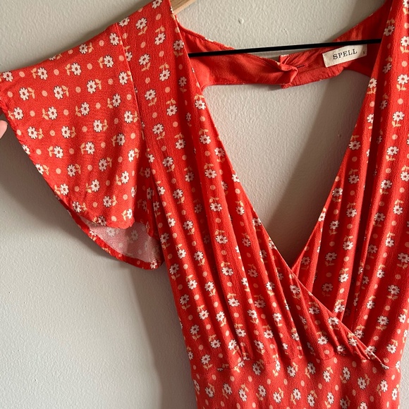 Spell Yellow Rose Bias Mini Dress — Size S - Picture 8 of 16